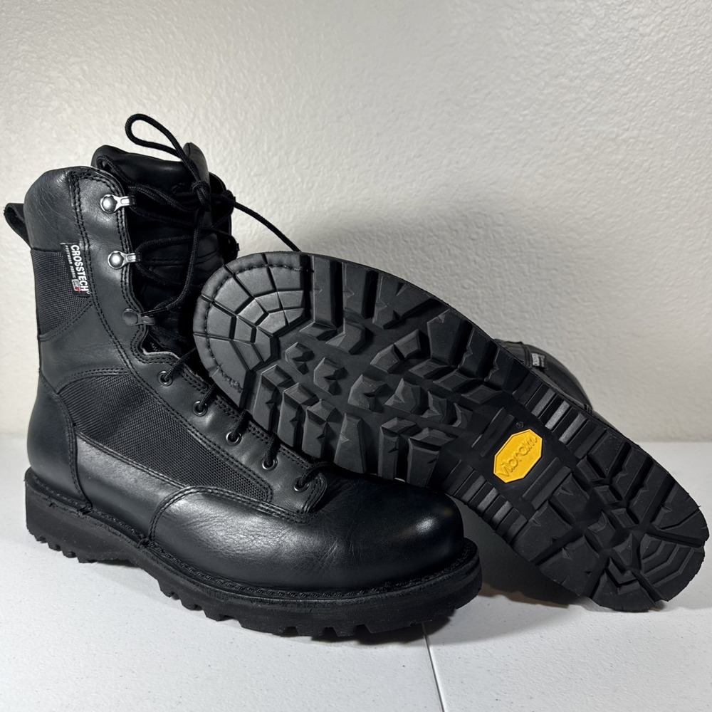Danner APB Mens 13 D Black Leather Tactical Boots Gore-Tex Crosstech Vibram